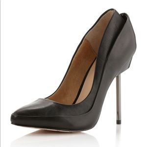 L.A.M.B “Avery” - black leather heels - size 8.5